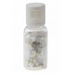 Tube de paillettes blanc hexagonales