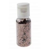 Tube de paillettes chocolat hexagonales