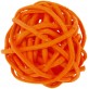 Mini boules en rotin (x12) orange