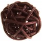 Mini boules en rotin chocolat (x12)