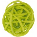 Mini boules en rotin (x12) vert anis