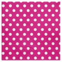 Serviettes à pois (x20) fuchsia / blanc
