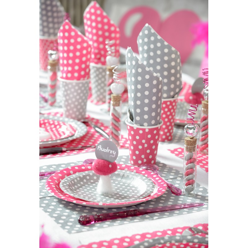 Serviettes Hello Girl Baby Shower Fille x20