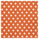 Serviettes à pois (x20) orange / blanc