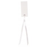 Marque place rectangulaires à nouer (x12) blanc