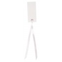 Marque place blanc rectangulaires à nouer (x12)