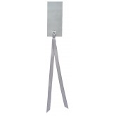 Marque place argent rectangulaires à nouer (x12)