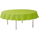 Nappe ronde qualité supérieure vert anis