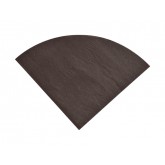 Serviettes rondes pliées (x20) noir