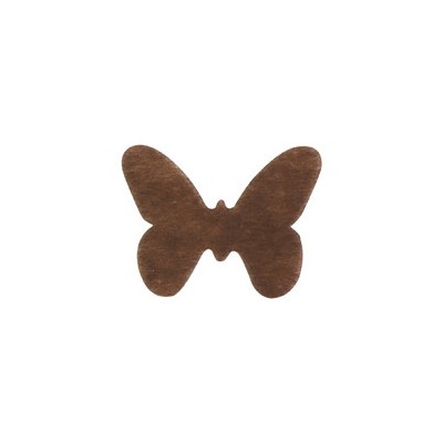 Dessous de verre papillon non tissé (x12) chocolat