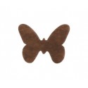 Dessous de verre papillon non tissé (x12) chocolat