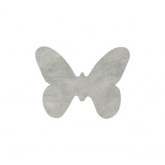 Dessous de verre papillons en non tissé (x12) gris