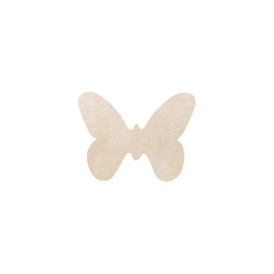 Dessous de verre papillons en non tissé (x12) ivoire