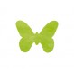 Dessous de verre papillons en non tissé (x12) vert anis