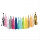 Tassels (x6) jaune pour guirlande