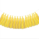 Tassels (x6) jaune pour guirlande