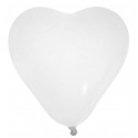 Ballons en forme de coeur (x8) blanc