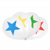 Ballons cirque - étoile (x8)