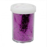 Boite verseuse de paillettes fuchsia