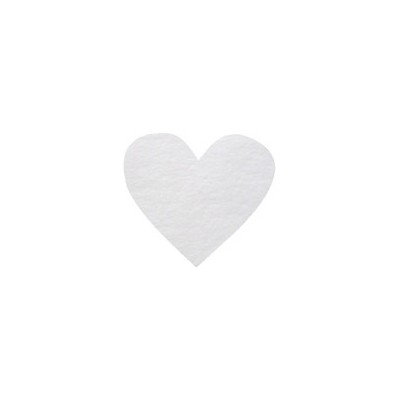 Confettis coeur non tissés (x100) blanc