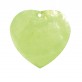 Nacres colorées forme cœur (x6) vert anis