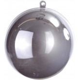 Boule transparente de couleur argent