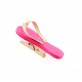 Tongs sur pince (x6) fuchsia