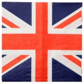 Serviettes drapeau Angleterre (x20)