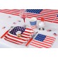 Assiettes drapeau USA (x10)