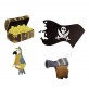 Confettis pirates en bois (x16)