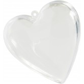 Coeur à garnir transparent 