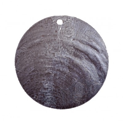 Nacres rondes colorées (x6) noir