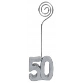 Marque-places âge 50 (x2) argent