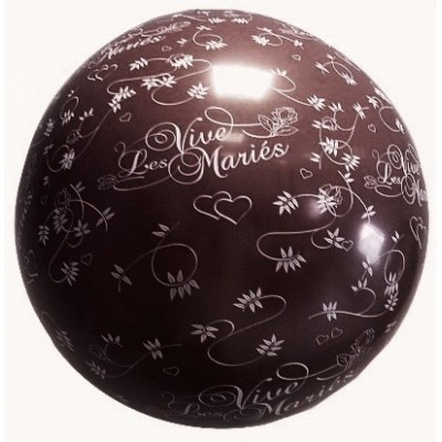 Ballon géant vive les mariés chocolat