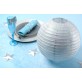 Lampion boule déco pailleté argent