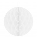 Boules décoratives alvéolées MM (x2) blanches