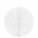 Boules décoratives alvéolées MM (x2) blanches