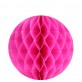 Boules décoratives alvéolées MM (x2) fuchsia