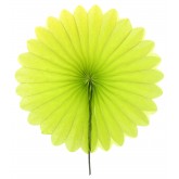 Eventails décoratifs (x2) vert anis