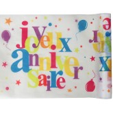 Cartes d'invitation Joyeux Anniversaire Festif x6 Multicolor