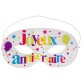 Masque Joyeux Anniversaire multicolore x 10