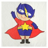 Serviettes Super Hero Boy x 20