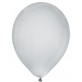 Ballon métallisé argent x8