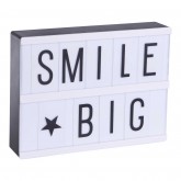 Lightbox A5 + Set de 85 lettres ABC Noir 