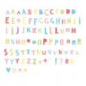 Set de lettres FUNKY COULEURS pour Lightbox 