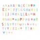 Set de lettres FUNKY COULEUR pour Lightbox 