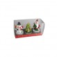 Set de 3 bougies Père Noël - Sapin - bonhomme de neige 