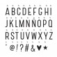 Lightbox A5 + Set de 85 lettres ABC Noir 