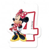 Bougie Minnie chiffre 4