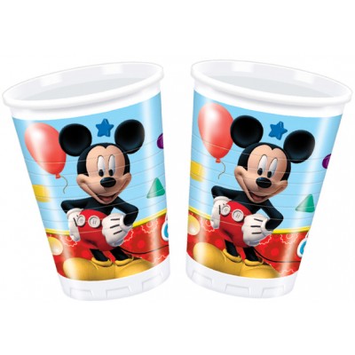 8 gobelets Mickey 20 cL Playful Mickey